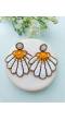 White Handmade Beaded Ethnic Earrings for Every Occasion