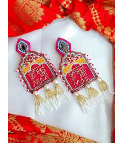 Dulhan Ki Maa Handmade Beaded Danger Earrings