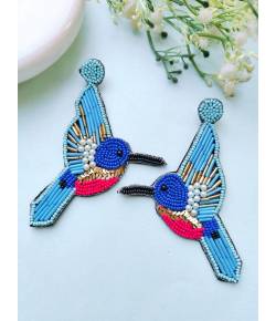 FlyHigh Bird Quirky Handmade Beaded Earrings for women