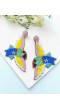 Fly Free Beaded Birds Earrings: Handmade Quirky Embroided Earrings for Girls