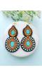 Beaded Bliss: Multicolored Handmade Tribal Earrings for Stylish Women