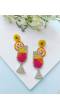 Pineaple Punch Cocktails Handmade Beaded Earrings for Women