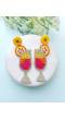 Pineaple Punch Cocktails Handmade Beaded Earrings for Women