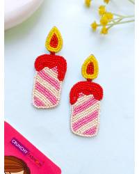 Buy Online Royal Bling Earring Jewelry Traditional Gold-Plated antique work Jhumka Earrings With White Pearls RAE1184 Jewellery RAE1184