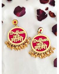 Buy Online  Earring Jewelry Bappa Earrings- Handmade Beaded Ganpati Earrings for Festivities Drops & Danglers CFE2375