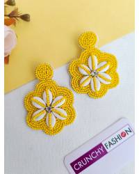 Buy Online Royal Bling Earring Jewelry Designer Studded Gold Plated Kundan Green Earrings With White Pearls RAE1033 Jewellery RAE1033