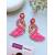 Pink Flamingo Beaded E...