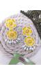 Handmade Yellow Blossom Beaded Earrings for Women, Girls