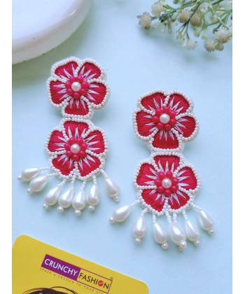 Hot Pink Blossom 2.0 Earrings for Girls & Women