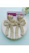 Bow Blossom Silver Handmade Beaded Earrings for Women
