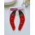 Mirchi Earrings: Red H...