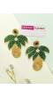 Tropical Palm Tree Beaded Earrings for Women