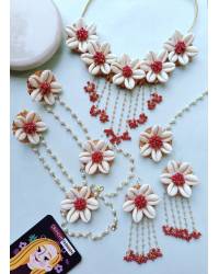Buy Online Crunchy Fashion Earring Jewelry Quirky White Seed Beaded Choker - Fusion Fashion for Necklaces & Chains CFN0983