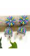 Multicolored Traditional Floral Jhumka Earrings for Girls and Women