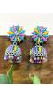 Multicolored Traditional Floral Jhumka Earrings for Girls and Women