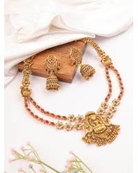 Buy Online Crunchy Fashion Earring Jewelry Red-Orange Handmade Floral Bridal Jewelry Set for Haldi,Mehndi Jewellery Sets CFS0650
