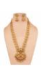 Traditional Indian Goddess Laxmi Long Temple Jewellery Set for