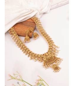 Gold Plated Lakshmi Devi Temple Jewellery for Women
