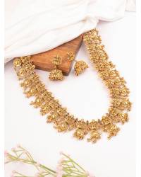Buy Online  Earring Jewelry Purple & Orange Handmade Beaded Choker Necklace Set for Jewellery Sets CFS0527