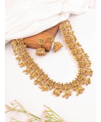 Traditional 'Laxmi Devi' Temple Jewellery For Women