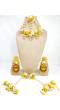 Dulhaniya Charm - Yellow and White Floral Haldi-Mehndi Jewelry Set for Brides