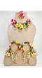 Floral Carnival: Multicolored Haldi Jewelry Set for Wedding & Bridal Occasions