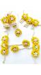 Floral Whisper Yellow-White Haldi Bridal Jewelry Set for Women