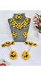 Yellow Flowers Jewellery Set for Haldi and Mehndi