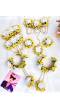 Yellow and White Handmade Flower Jewellery Set for Bridal Haldi and Mehndi