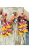 Floral Fiesta Multicolor Bridal Haldi Mehndi Jewellery Set with Kaliras