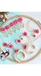 Pink-White Floral Haldi Mehndi Jewellery Set