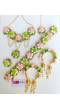 Green-Pink Floral Jewellery Set for Baby Shower & Haldi