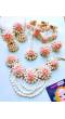 Blush Pink FLoral Mogra Jewelry for Haldi, Mehndi, Baby Shower