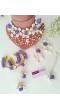 Lavender Flowers-Sea Shell Jewelry Set for Haldi Mehndi