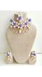 Lavender Flowers-Sea Shell Jewelry Set for Haldi Mehndi