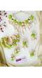 Lime Floral & Cowrie Shell Jewellery Set Haldi Mehendi