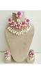 Pink Blossom & Cowrie Shell Haldi Bridal Jewelry Set