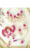 Pink Blossom & Cowrie Shell Haldi Bridal Jewelry Set