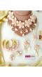 Peach Flower & Sea Shell Jewellery for Haldi & Mehndi
