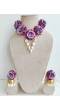 Pink-Lavender Floral Haldi & Mehndi Bridal Jewellery