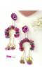Pink-Lavender Floral Haldi & Mehndi Bridal Jewellery