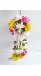 Designer Yellow-PInk Floral Bridal Kalire for Weddings