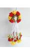 Red-Yellow Roses Floral Bridal Kalire for Haldi