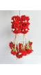 Red Rose Designer Floral Kalire for Brides
