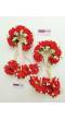 Red Rose Designer Floral Kalire for Brides