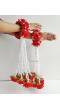 Vivid Red Roses Floral Kalire for Brides Haldi