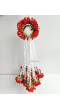 Vivid Red Roses Floral Kalire for Brides Haldi