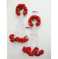 Vivid Red Roses Floral Kalire for Brides Haldi