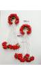 Vivid Red Roses Floral Kalire for Brides Haldi