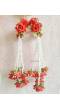 Peach Rose Designer Bridal Kalire for Haldi, Weddings
